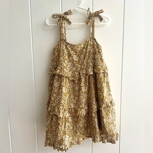 Rylee & Cru Ruffle Swing Dress - Brown Floral